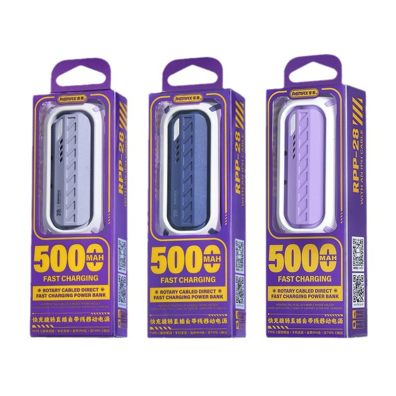 Capsule Mini Power Bank 5000mAh 20W Fast Charge USB-C Foldable Stand